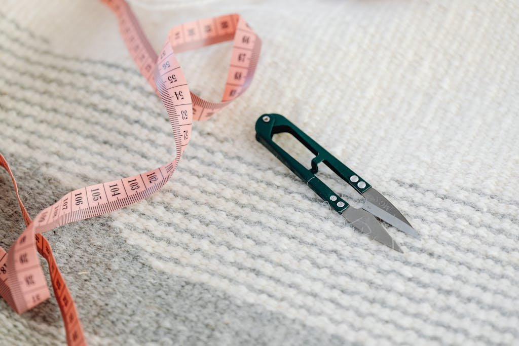 Scissors and Tape on the rug