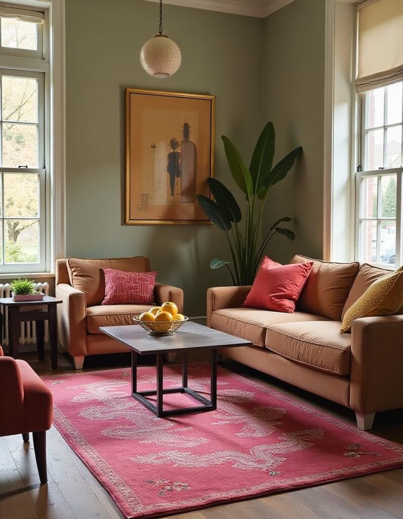 Best Rugs with Brown Couches in the living room