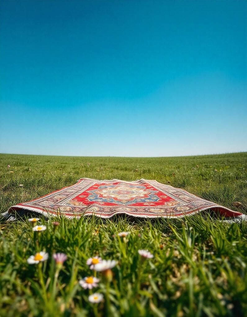 carpet on the grass