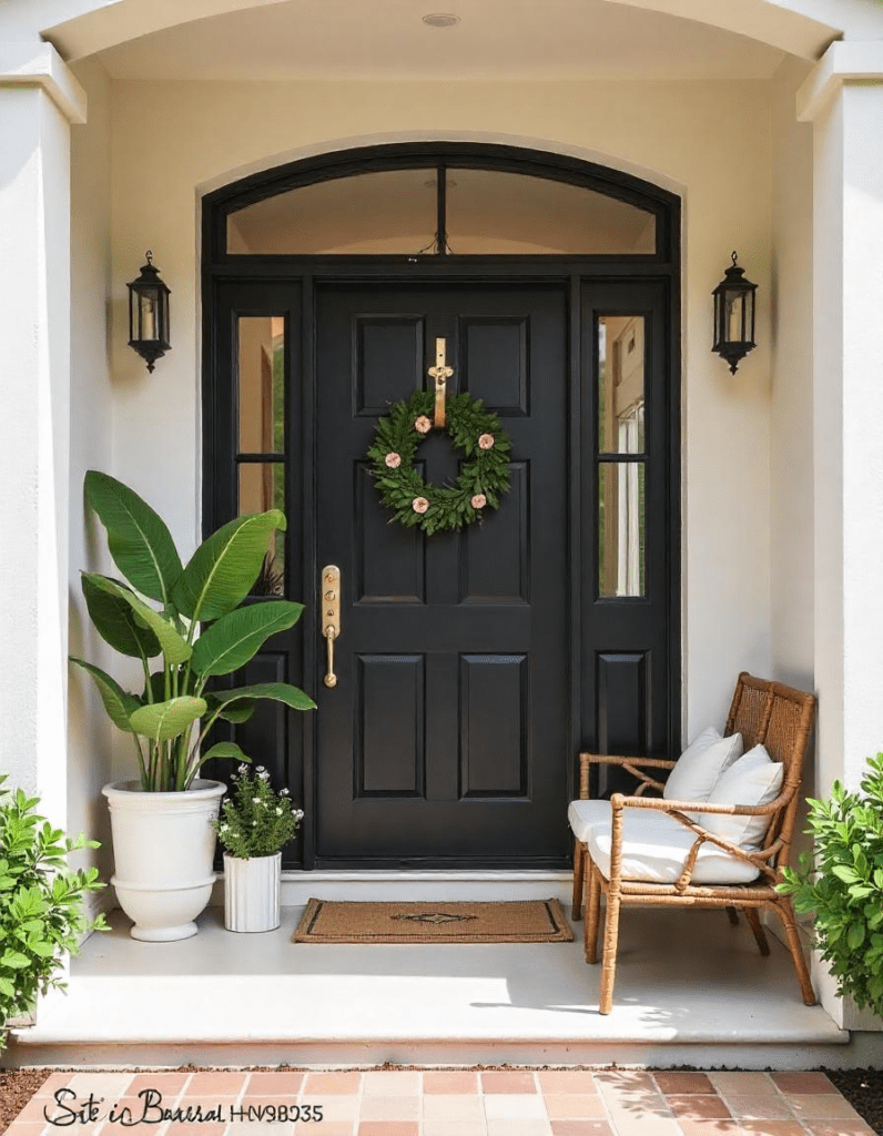 beautiful outdoor decorated with furniture, rugs and other decors. 